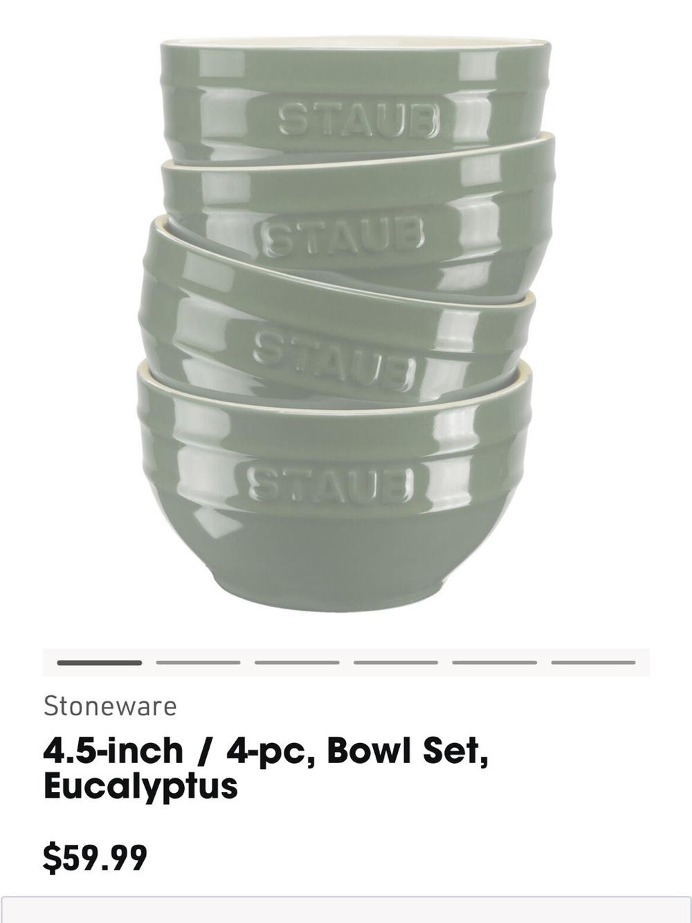 Staub bowl set